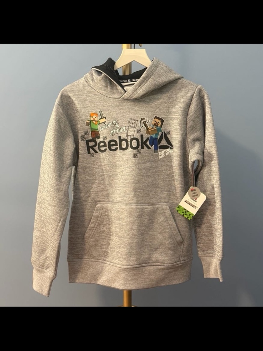 ⚡️⭐️Reebok x Minecraft Boys Hoodie - Size 8